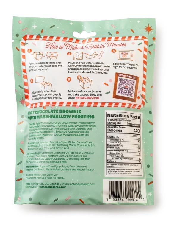 Hot Chocolate Brownie Cake Kit w/ Marshmallow Frosting