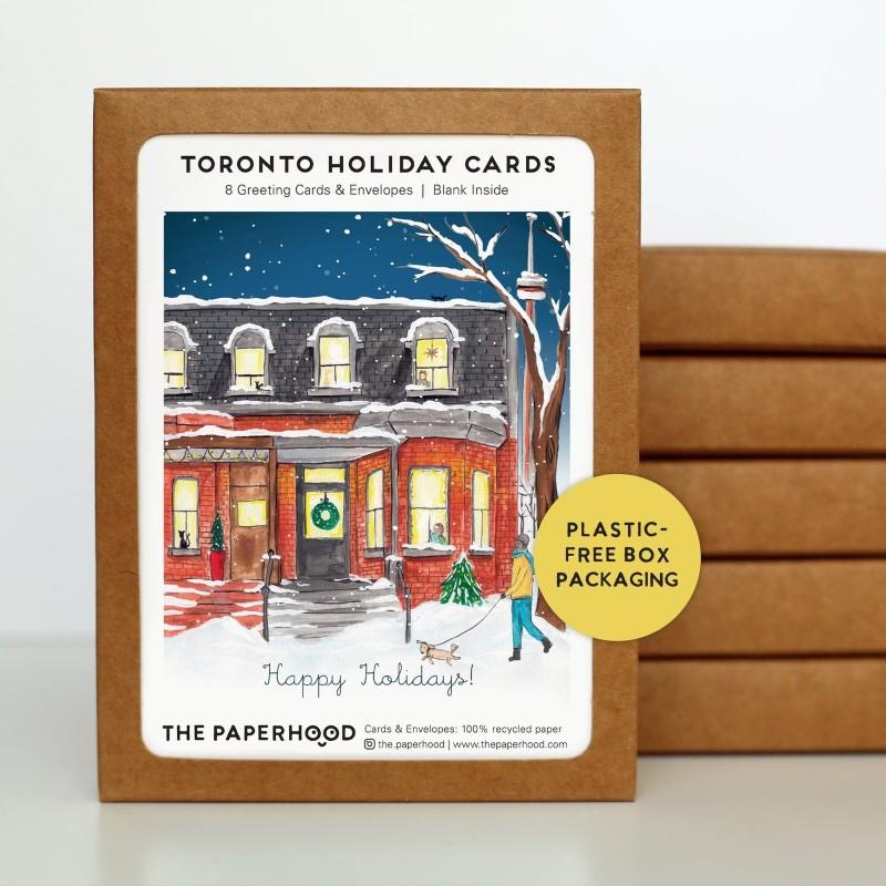 Draper Street Holiday Greeting Cards, Box of 8