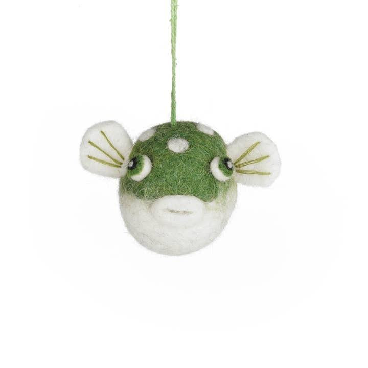 Handmade Puffer Fish Ornament