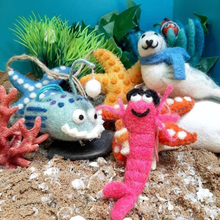 Handmade Finnigan the Fish Ornament