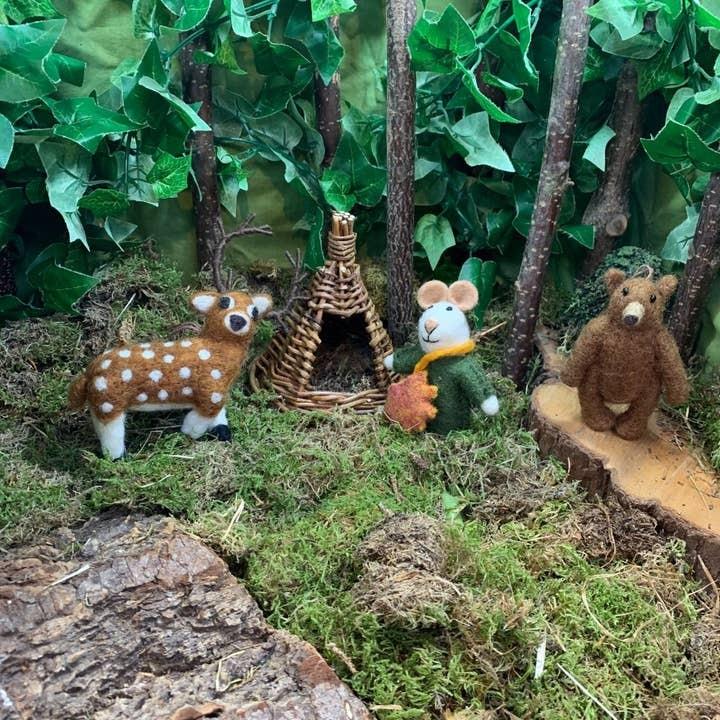 Handmade Grizzly Bear Ornament