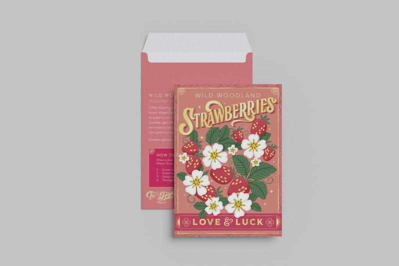 Wild Strawberries (Love &amp; Luck) - Floriography Seed Packet