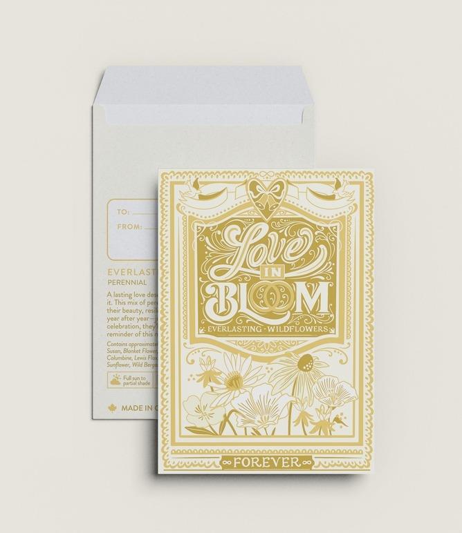 Love in Bloom Wildflowers (Forever) - Wedding Seed Packet