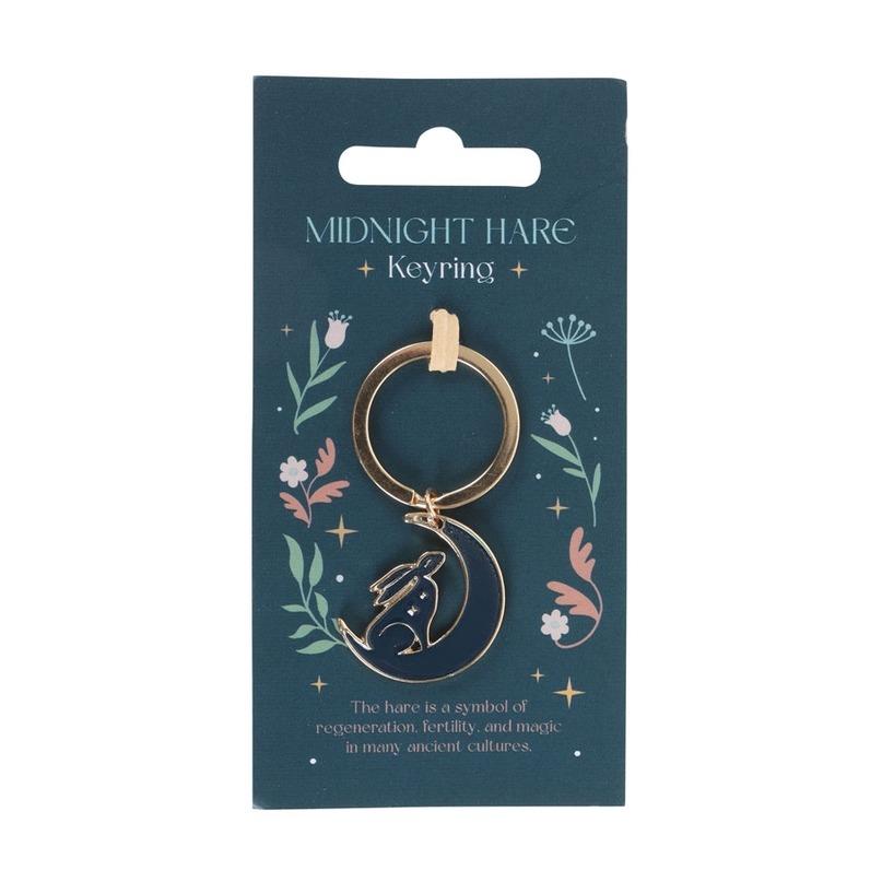 Mystical Midnight Hare Keyring