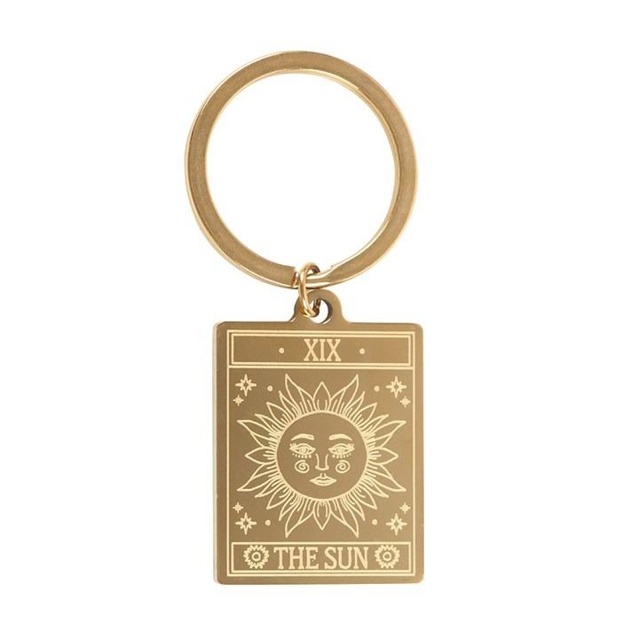 The Sun Vintage Tarot Card Keyring