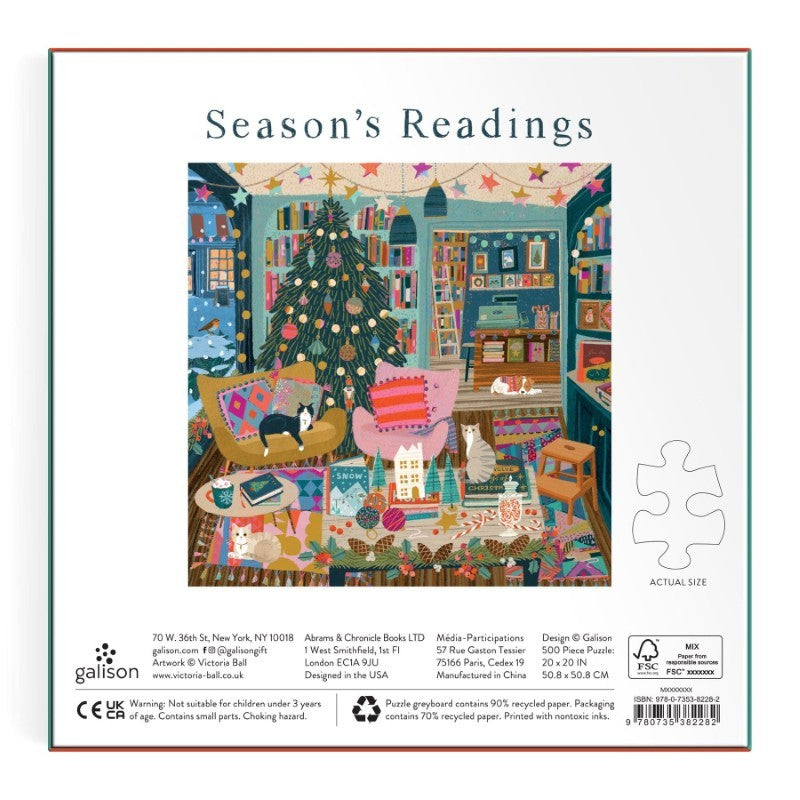 Season&#39;s Readings 500 Piece Foil Puzzle