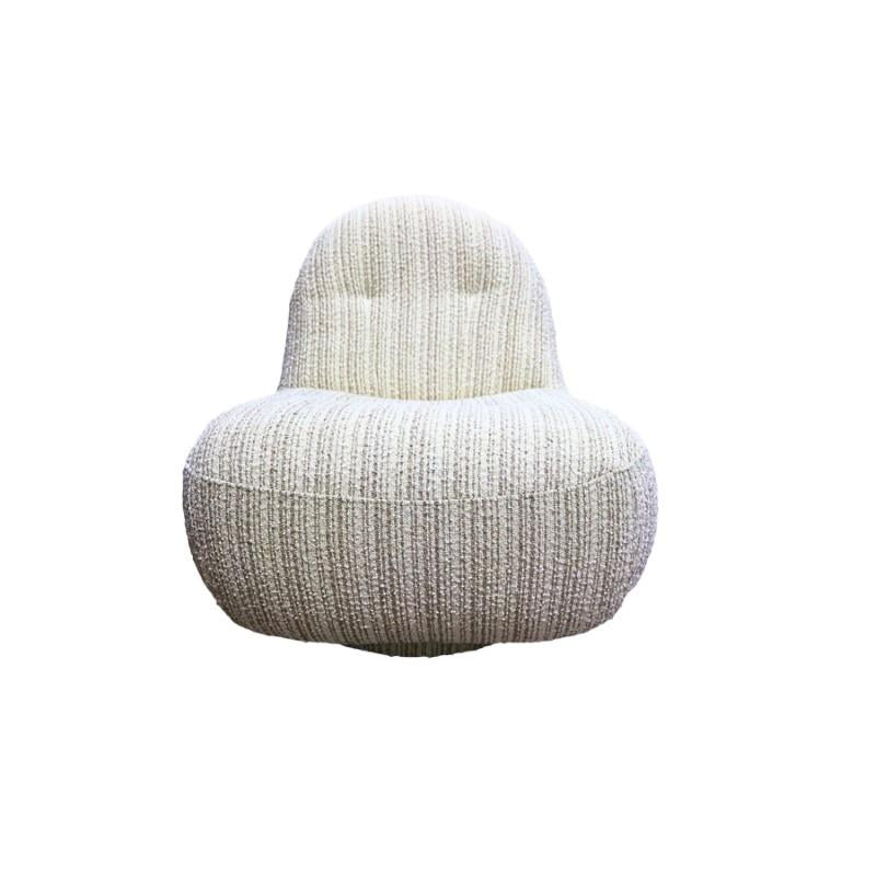 Creed Swivel Club Chair - Dune Stripes