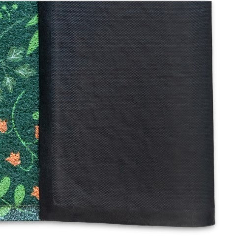 Green Floral Matologie Doormat, 24" x 36"