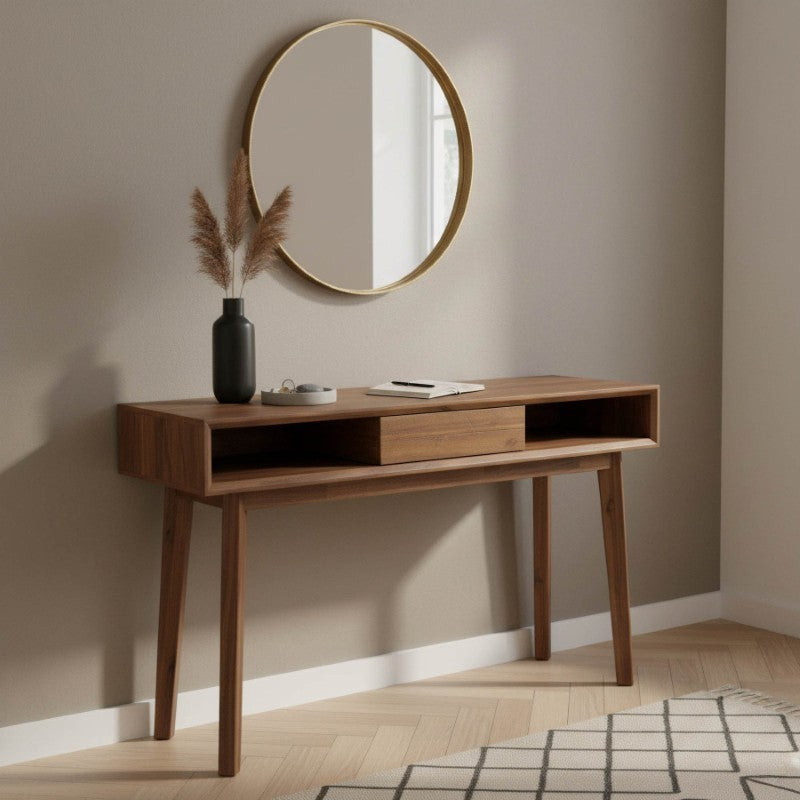 Gia Console Table - Warm Pecan