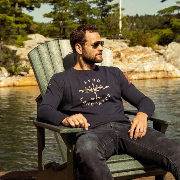 Avro Lancaster Long Sleeve T-Shirt, Navy