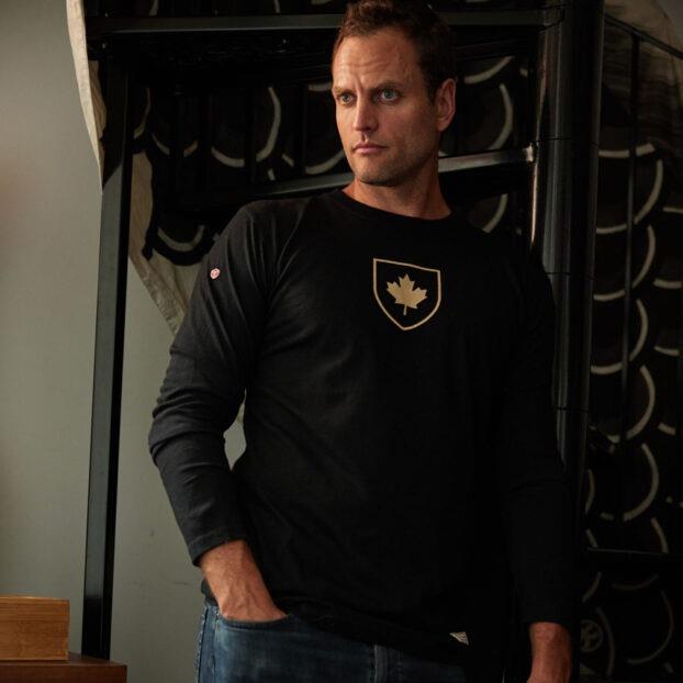 Canada Shield Long Sleeve T-shirt, Black