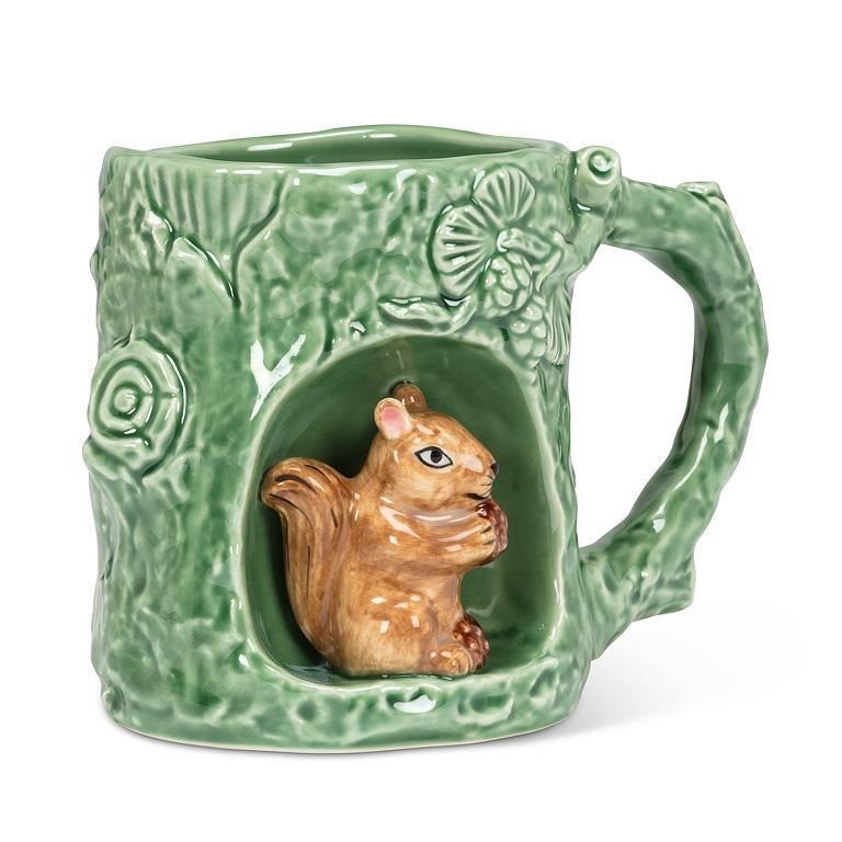 Tree Look Mug with Squirrel