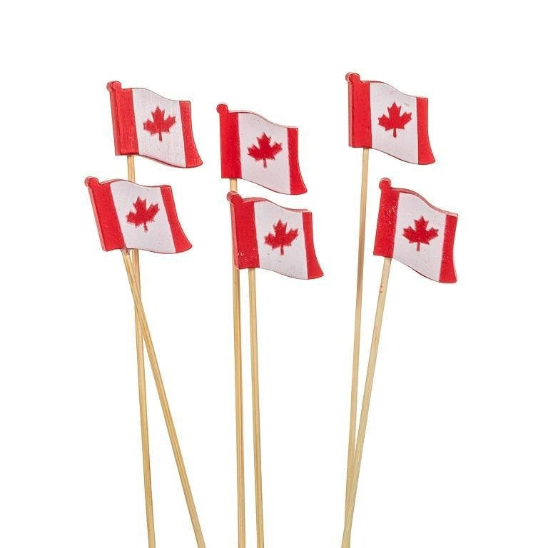 Canada Flag Pick. 80 Pieces