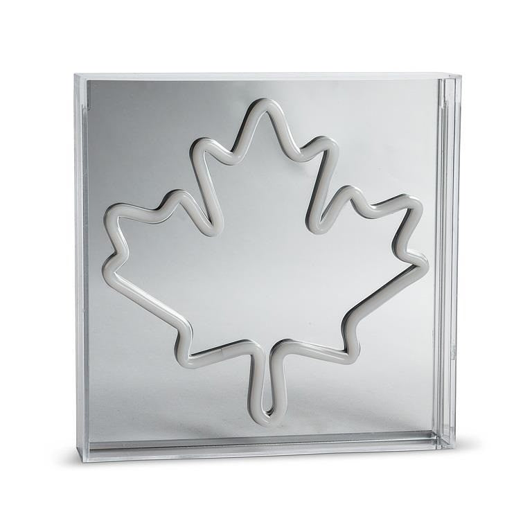 Square Maple Leaf Neon LED Sign