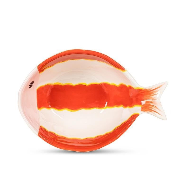 Medium Striped Fish Bowl, 6"