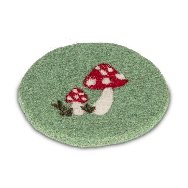 Mushroom Coaster, 4"D