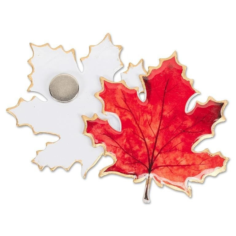Maple Leaf 2 Sided Magnet