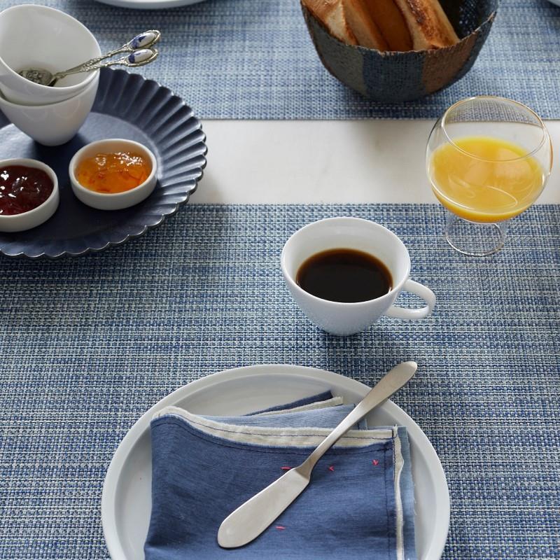 Chilewich Mini Basketweave Placemat, Chambray