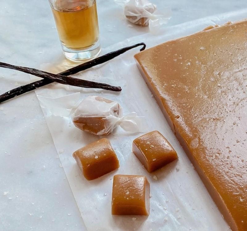 Vanilla Bean &amp; Bourbon Caramels