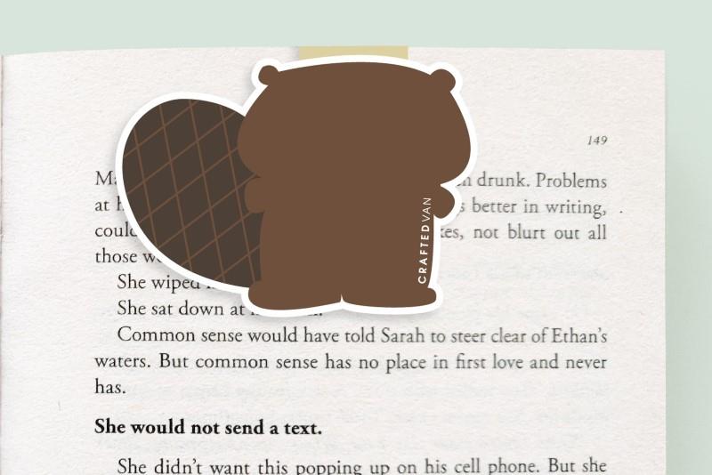 Beaver - Jumbo Magnetic Bookmark