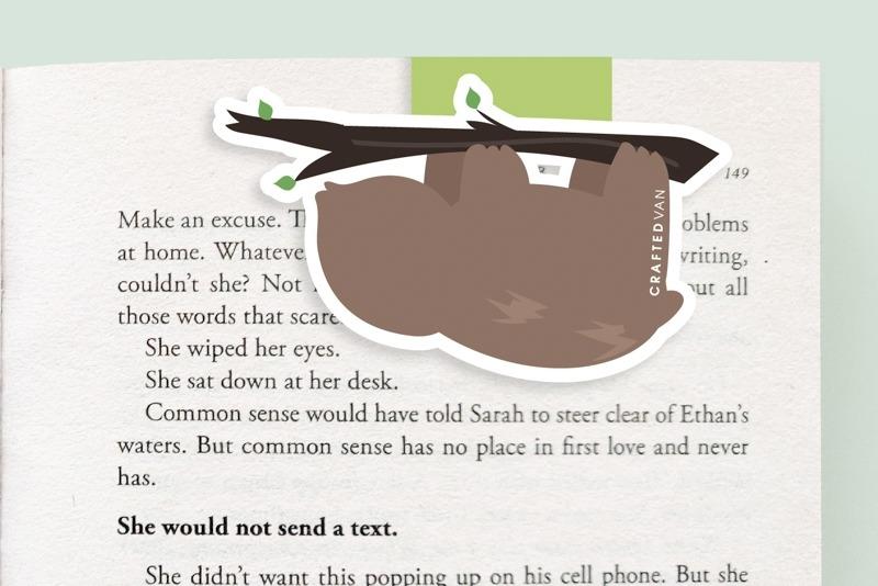 Sloth - Jumbo Magnetic Bookmark