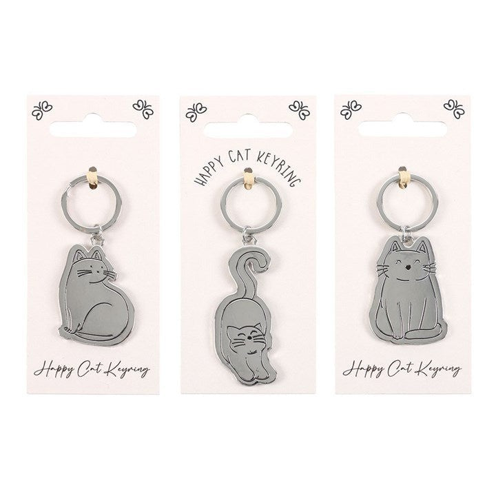 Happy Cat Keyring