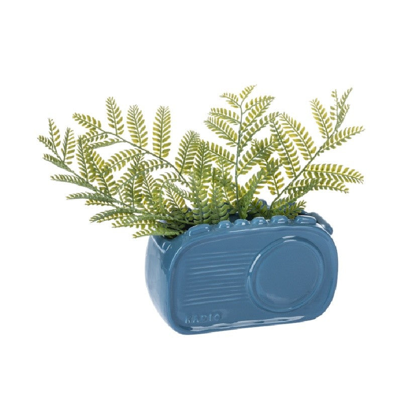 Blue Radio Vase 5&quot;