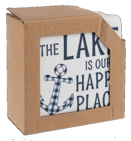 Lake Coasters, Set of 4