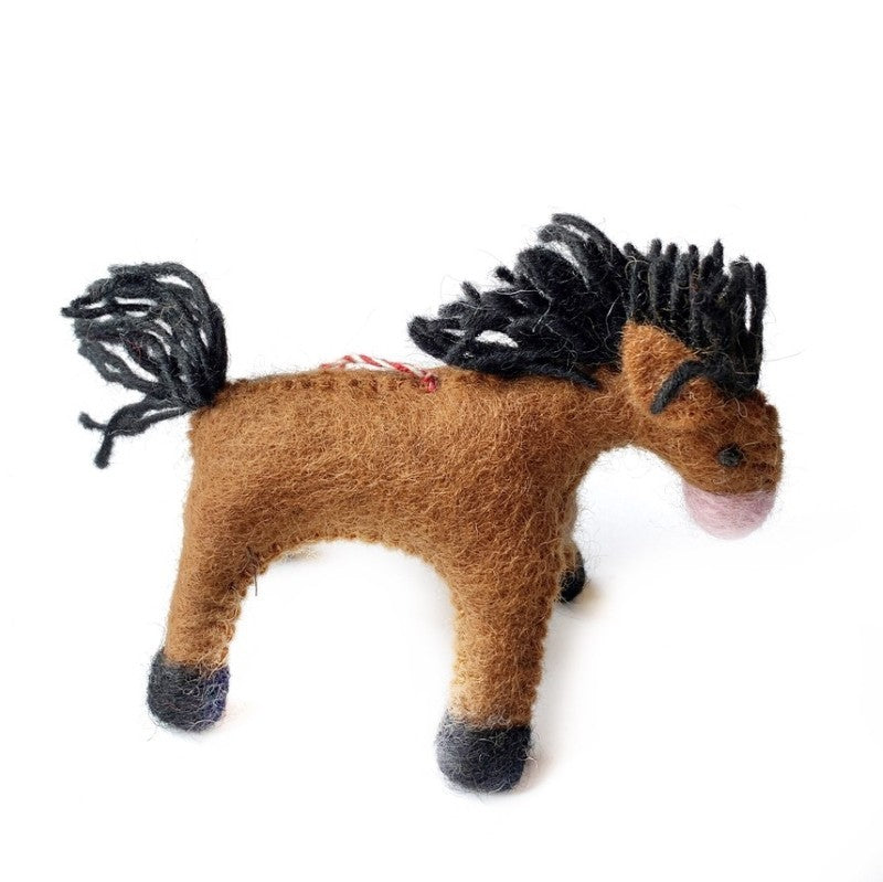 Felt Horse Ornament