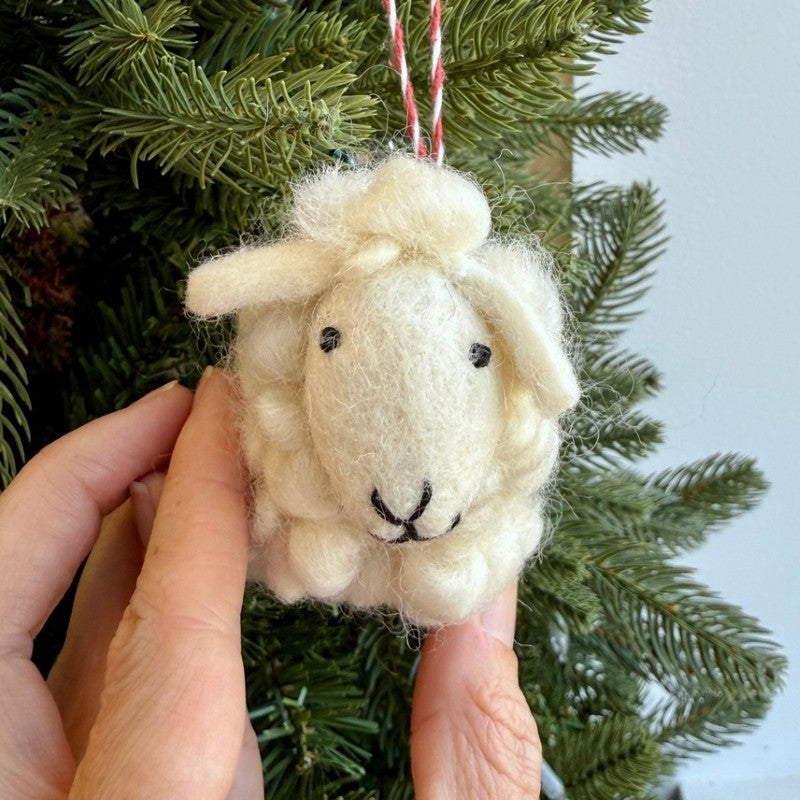Felt Sheep Ornament