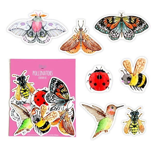 Pollinators Sticker Sticker Set