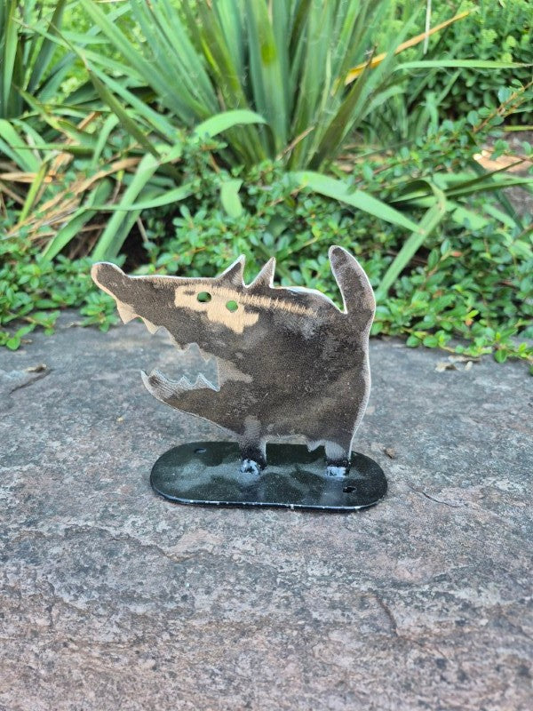 Orange Multi Coloured Dog Garden Statue, 5" x 5"