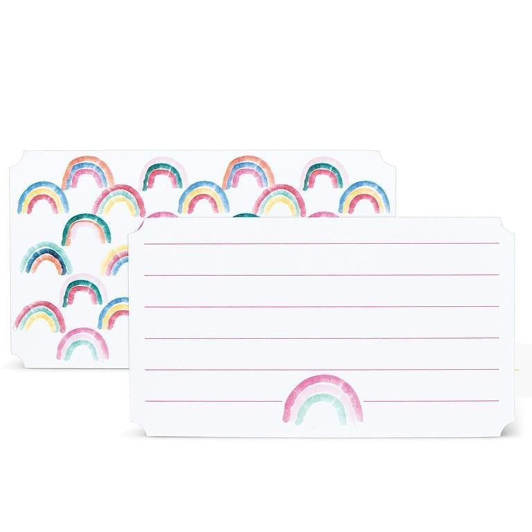 Rainbow Mini Note Cards. 50 Pieces