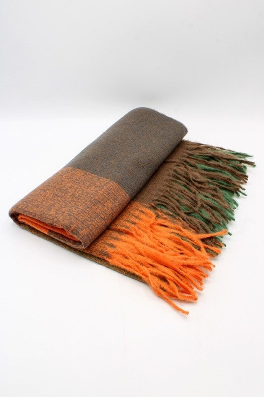 Premium Soft Finish Orange Scarf
