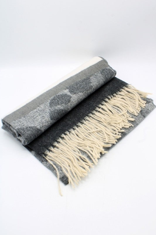 Premium Soft Finish Black Scarf