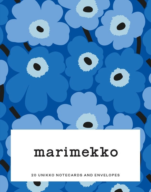 Marimekko Notes (Blues): 20 Unikko Notecards &amp; Envelopes