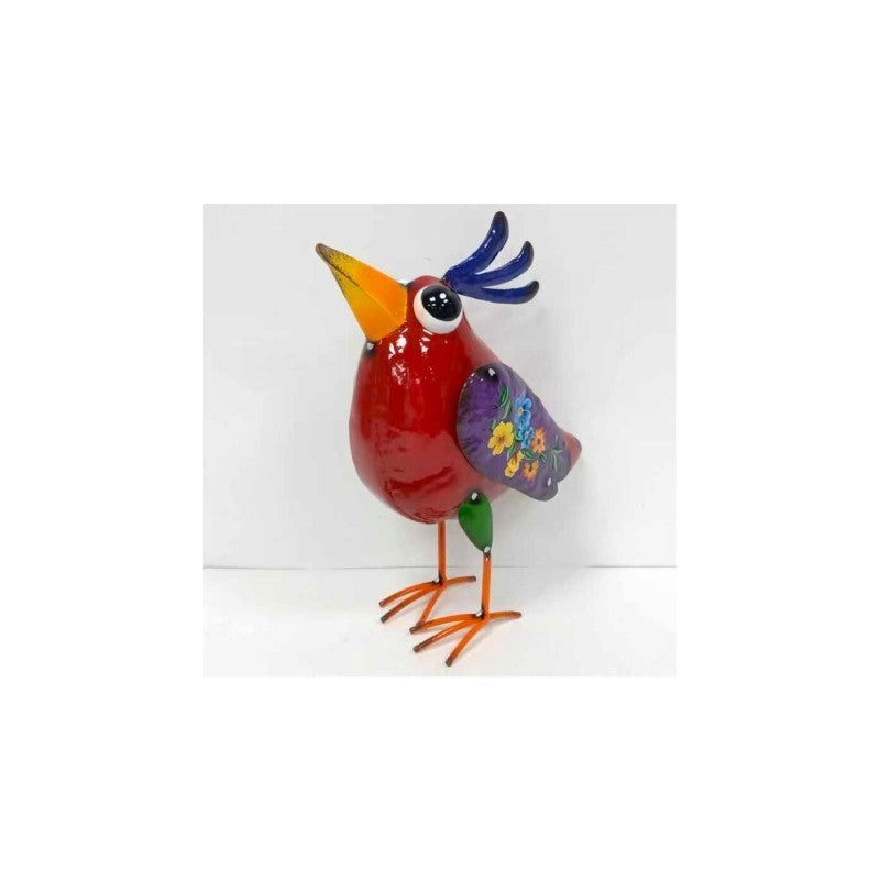 Red Metal Bird, 10.6"H