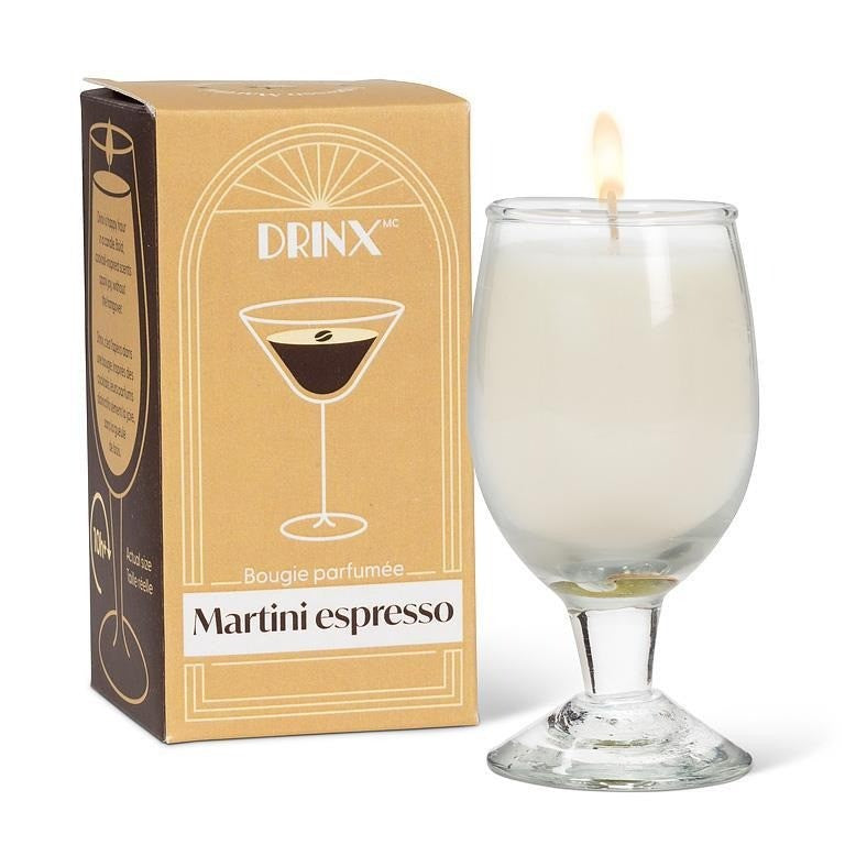 Espresso Martini Cocktail Candle, 3.5"H
