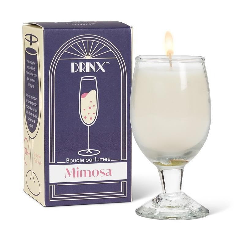 Mimosa Cocktail Candle, 3.5"H