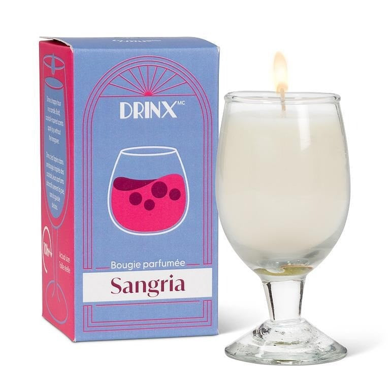 Sangria Cocktail Candle, 3.5"H