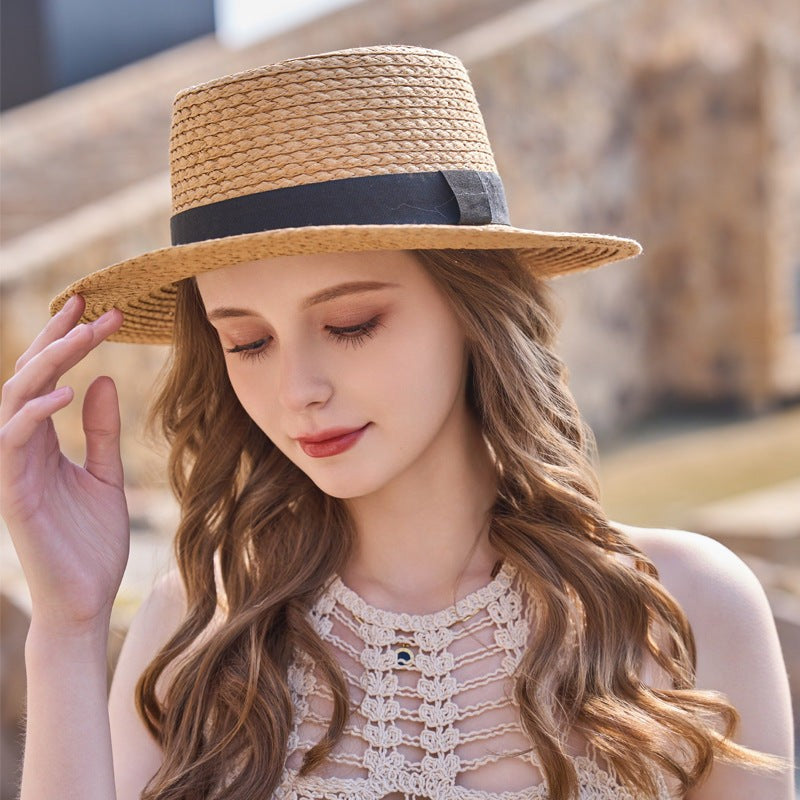 Rosie Bow, Boater- Natural