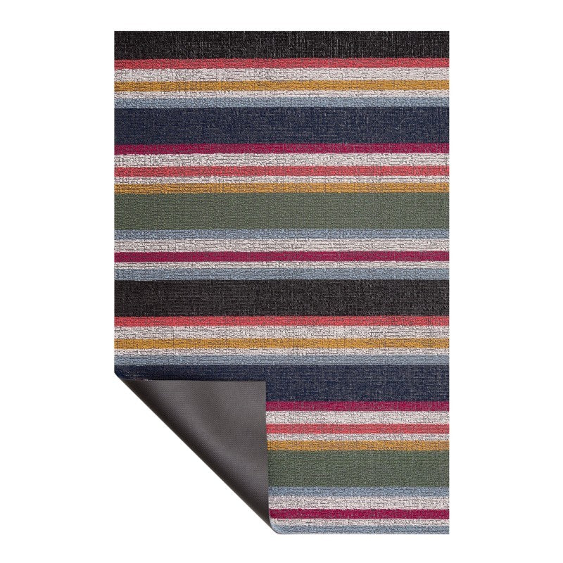 Chilewich Shuffle Stripe Shag Mat, Petunia