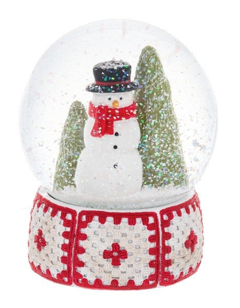 Snowman Snow Globe, 5"H