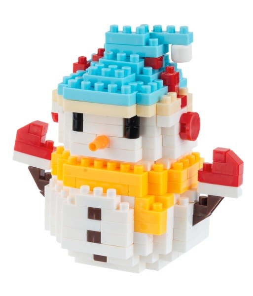 3D Snowman Building Blocks