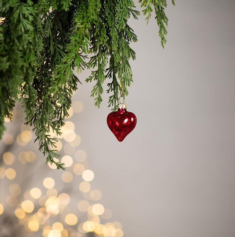 Glass Heart Ornament