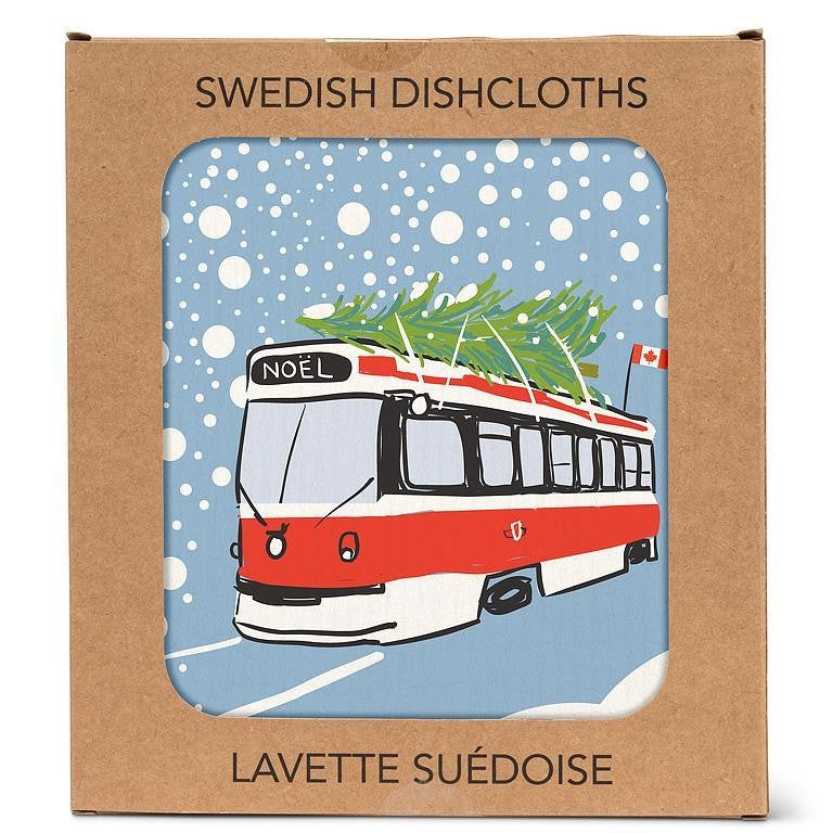 Streetcar Swedish Dishcloth, Single