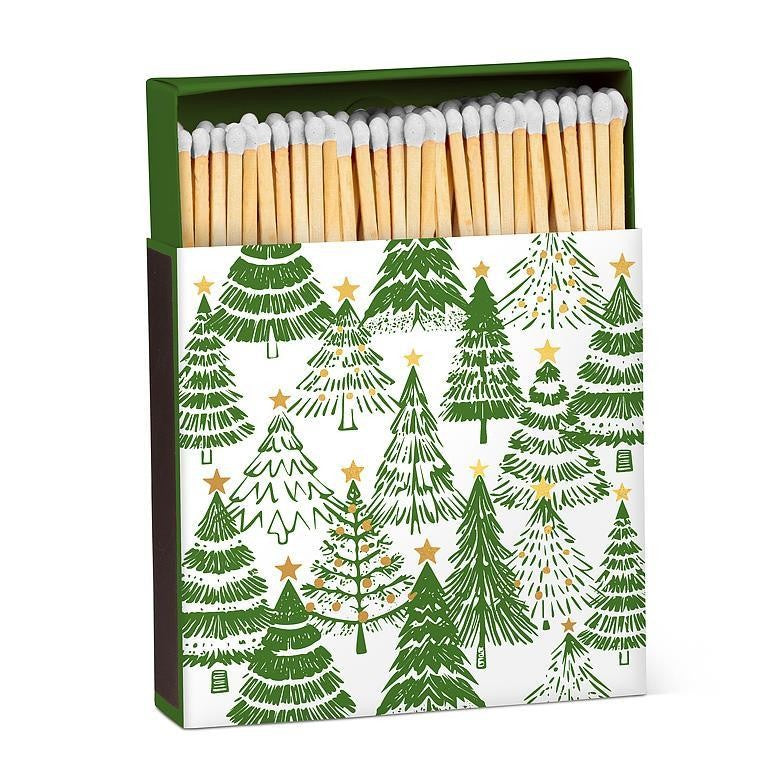 Decorated Tree Square Matches. 100 Pcs