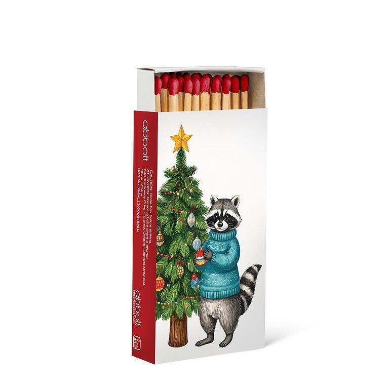 Holiday Raccoons Matches. 45 Pcs