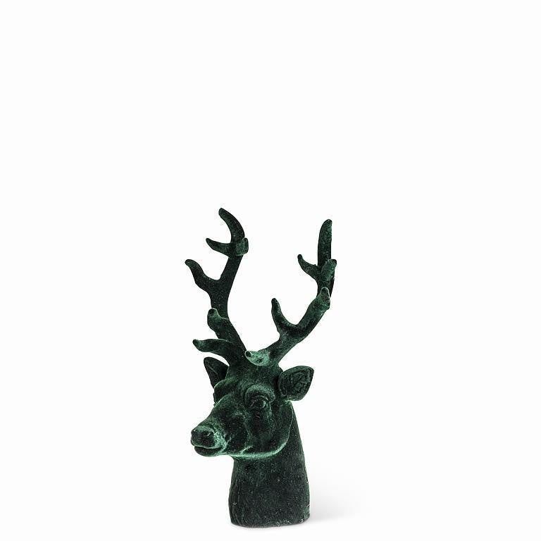 Dark Green Stag Head