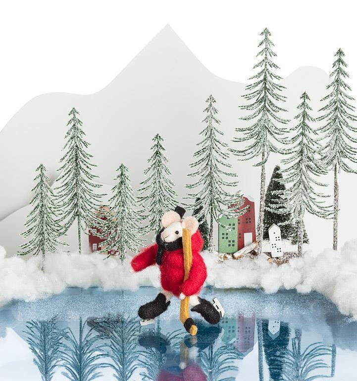Hockey Mouse Ornament